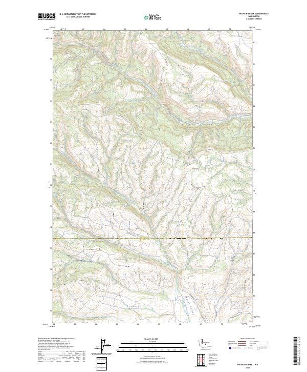 Hudson Creek topographic map thumbnail