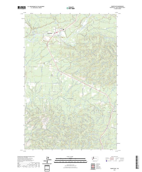 Humptulips 2023 topographic map thumbnail