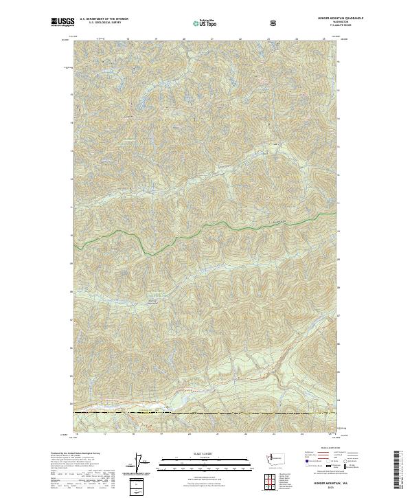 Hunger Mountain 2023 topographic map thumbnail
