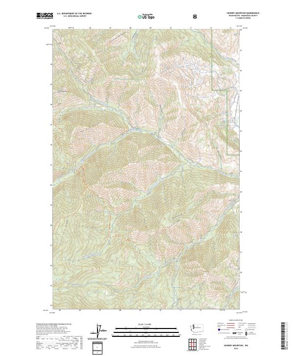 Hungry Mountain topographic map thumbnail