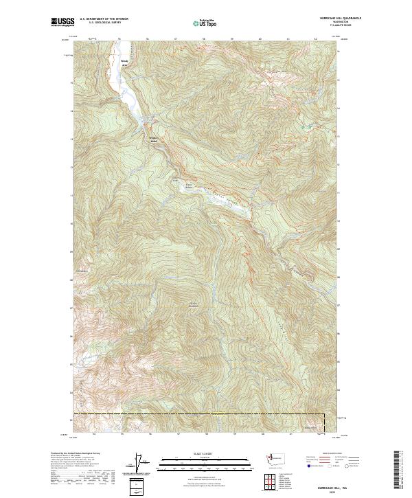 Hurricane Hill 2023 topographic map thumbnail