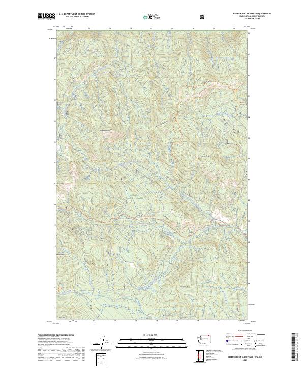 Independent Mountain topographic map thumbnail