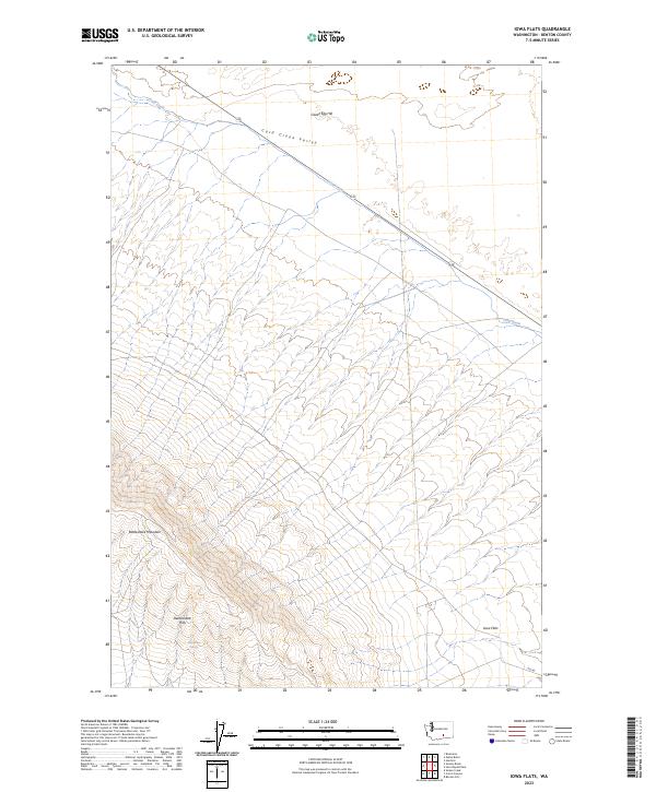 Iowa Flats topographic map thumbnail