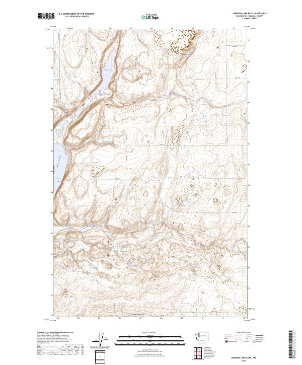 Jameson Lake East topographic map thumbnail