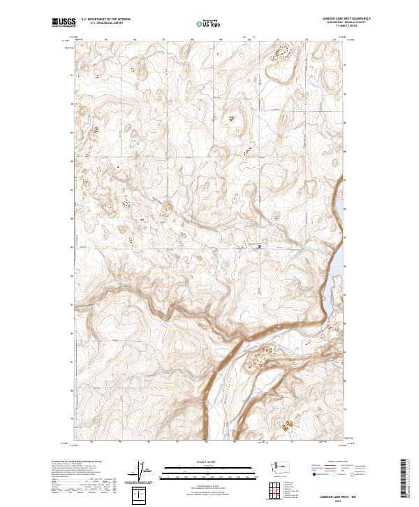 Jameson Lake West 2023 topographic map thumbnail