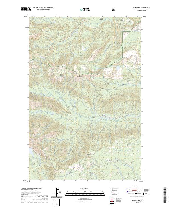 Jennies Butte 2023 topographic map thumbnail