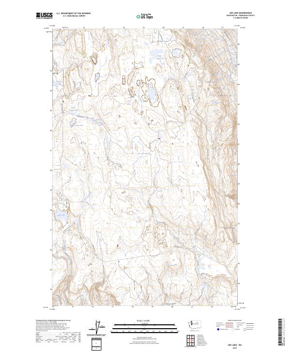 Joe Lake topographic map thumbnail