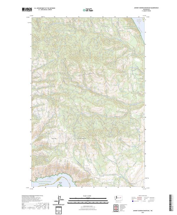 Johnny George Mountain 2023 topographic map thumbnail