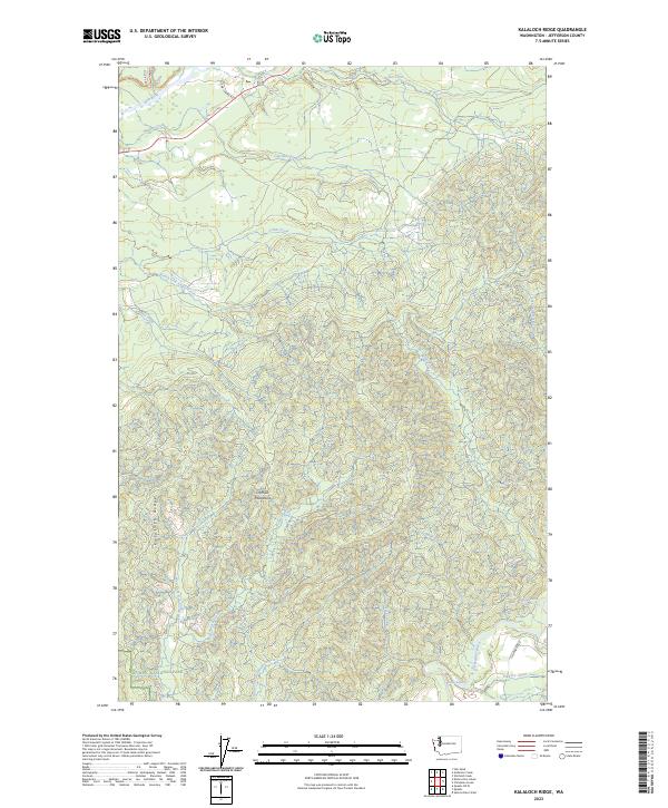 Kalaloch Ridge 2023 topographic map thumbnail