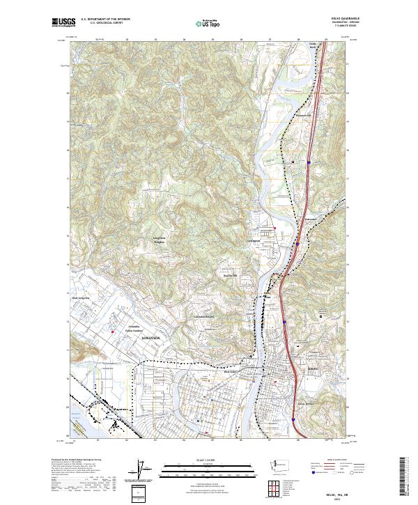 Kelso 2023 topographic map thumbnail