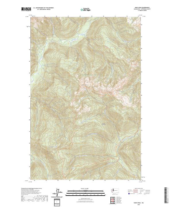 Kimta Peak 2023 topographic map thumbnail