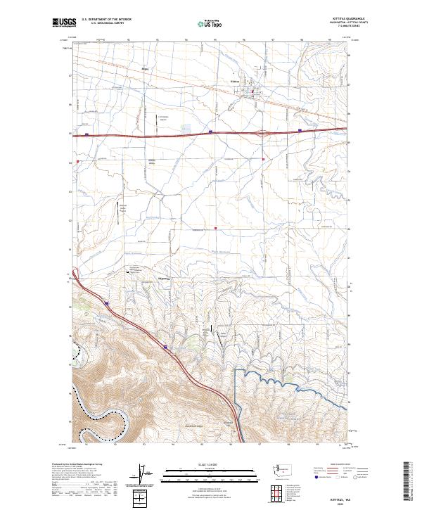 Kittitas 2023 topographic map thumbnail