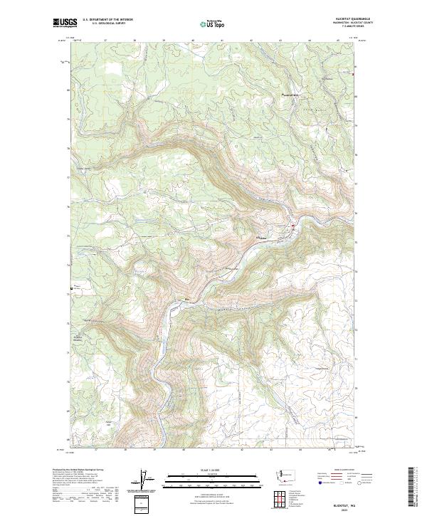 Klickitat 2023 topographic map thumbnail