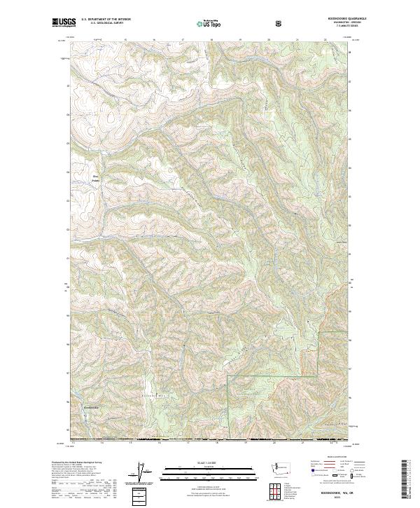 Kooskooskie topographic map thumbnail