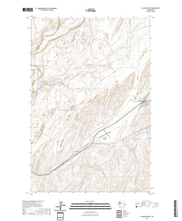La Crosse West 2023 topographic map thumbnail