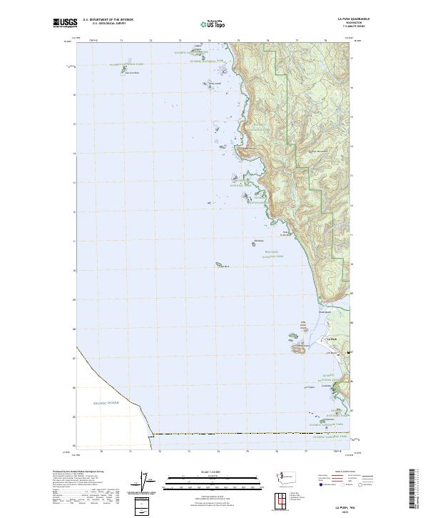 La Push 2023 topographic map thumbnail