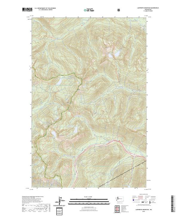 Labyrinth Mountain topographic map thumbnail