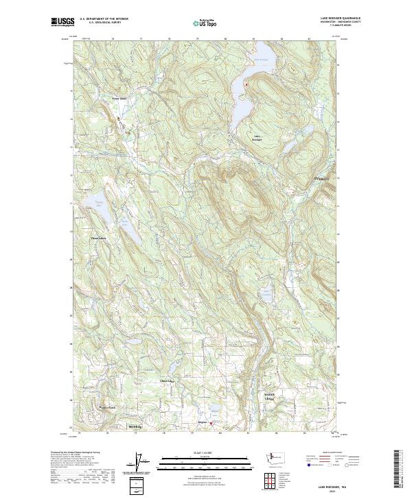 Lake Roesiger 2023 topographic map thumbnail