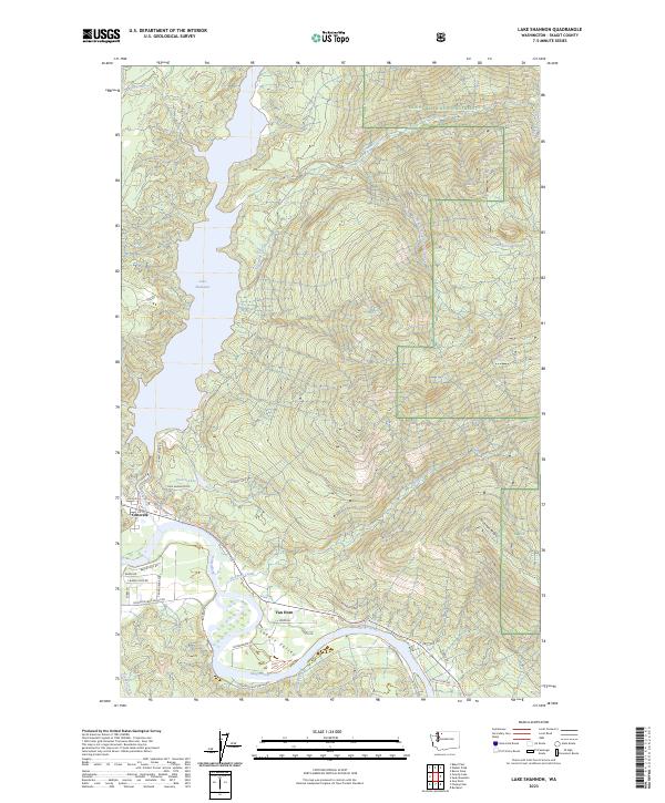 Lake Shannon topographic map thumbnail