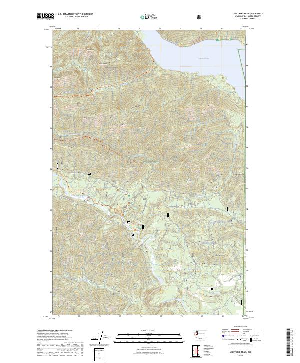 Lightning Peak topographic map thumbnail