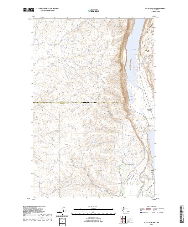 Little Soap Lake topographic map thumbnail