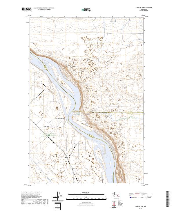 Locke Island topographic map thumbnail