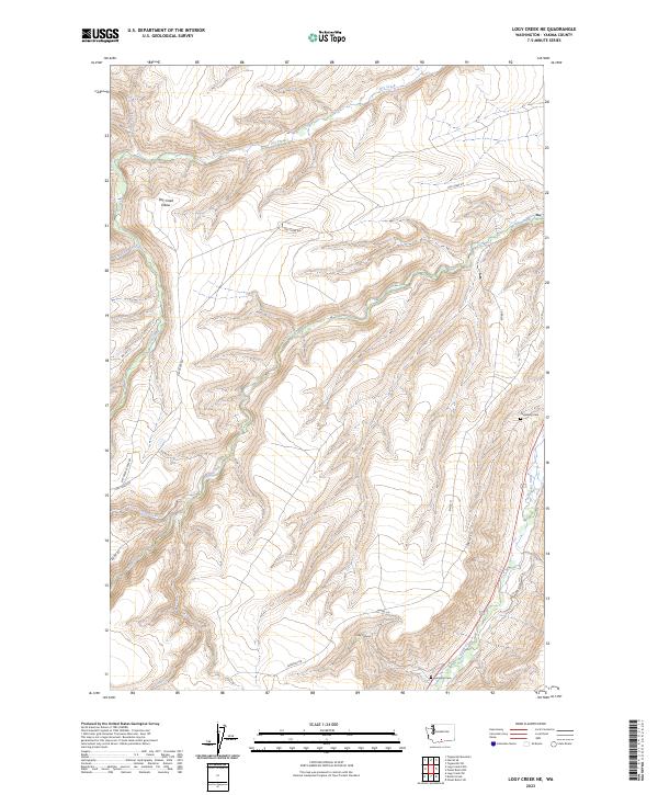 Logy Creek NE topographic map thumbnail