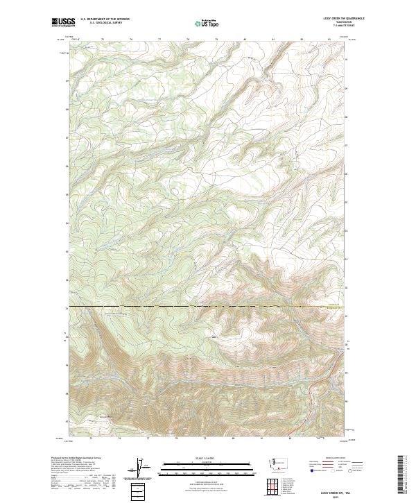 Logy Creek SW topographic map thumbnail