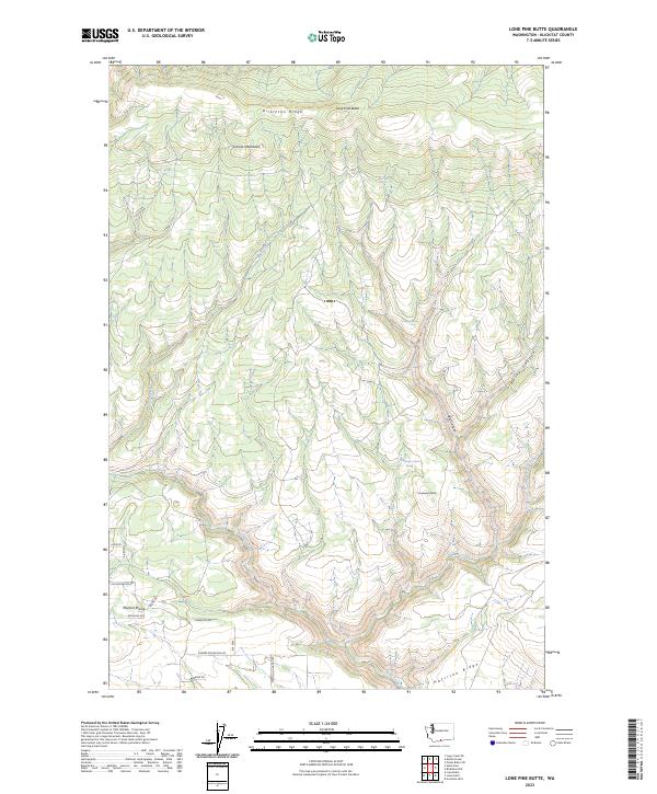 Lone Pine Butte topographic map thumbnail