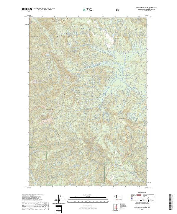 Lookout Mountain 2023 topographic map thumbnail