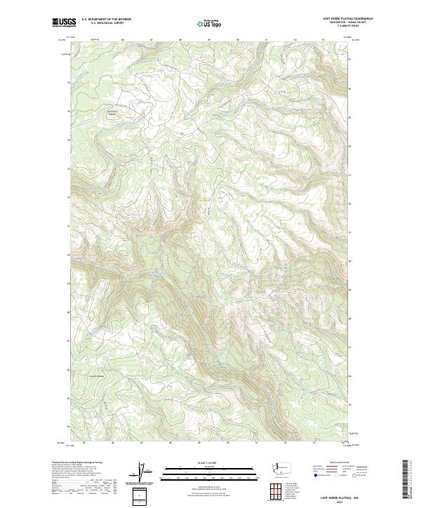 Lost Horse Plateau topographic map thumbnail