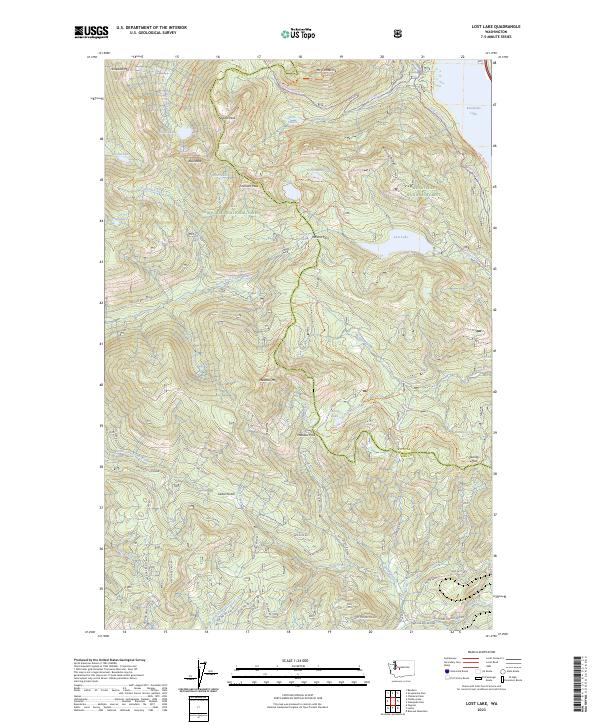 Lost Lake topographic map thumbnail
