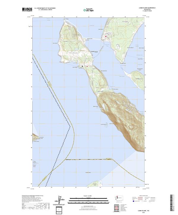 Lummi Island 2023 topographic map thumbnail