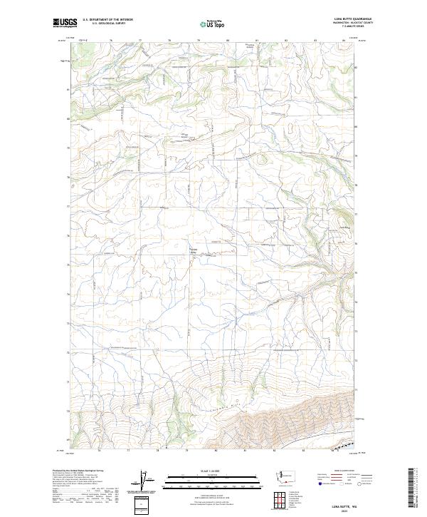 Luna Butte 2023 topographic map thumbnail