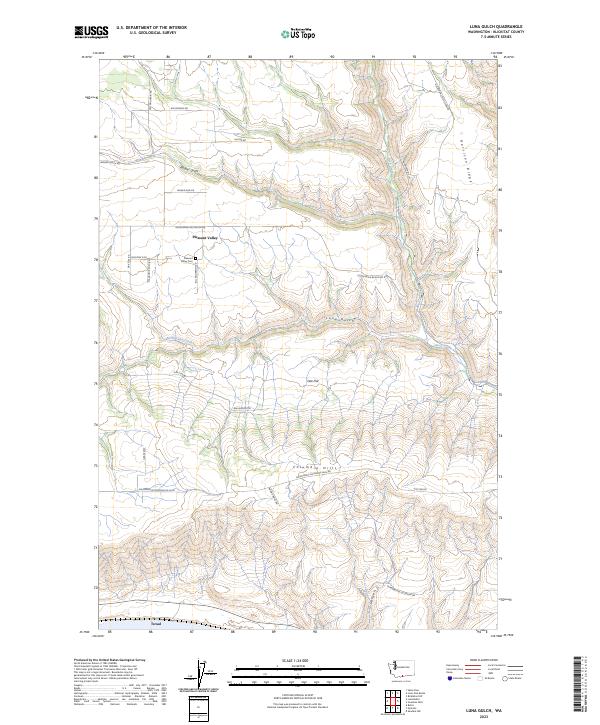 Luna Gulch 2023 topographic map thumbnail