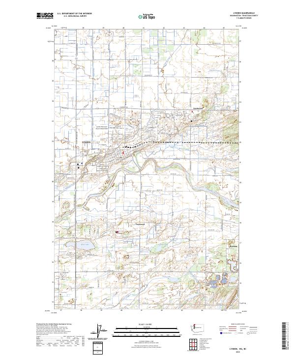 Lynden 2023 topographic map thumbnail