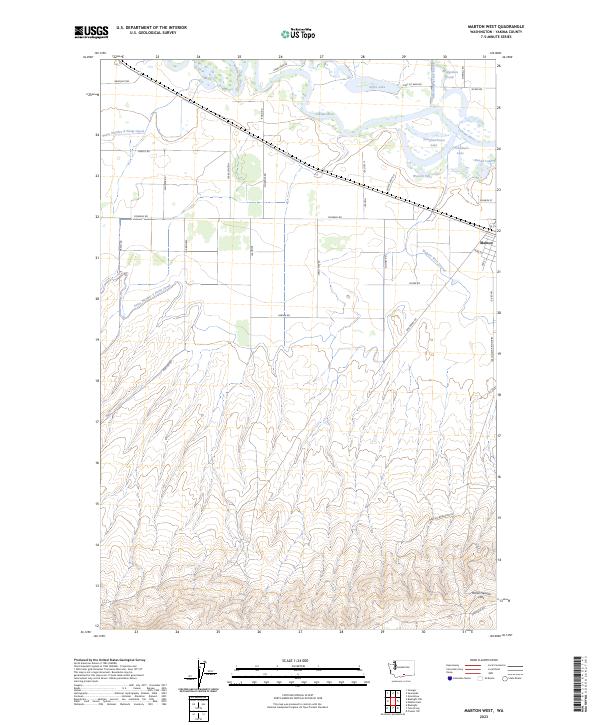 Mabton West topographic map thumbnail
