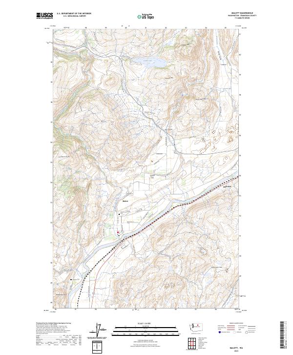 Malott topographic map thumbnail