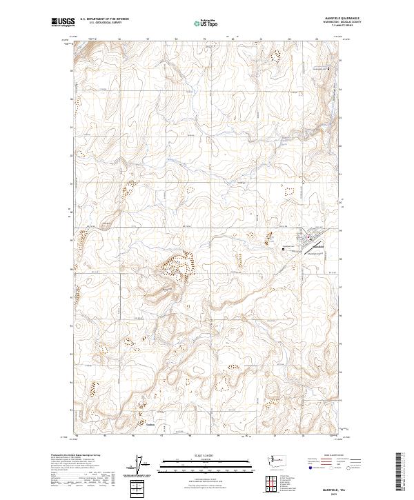 Mansfield topographic map thumbnail