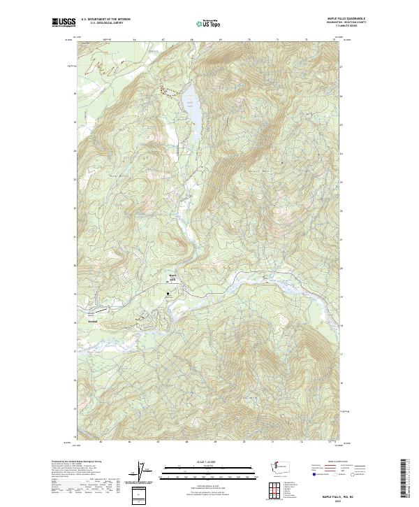 Maple Falls 2023 topographic map thumbnail