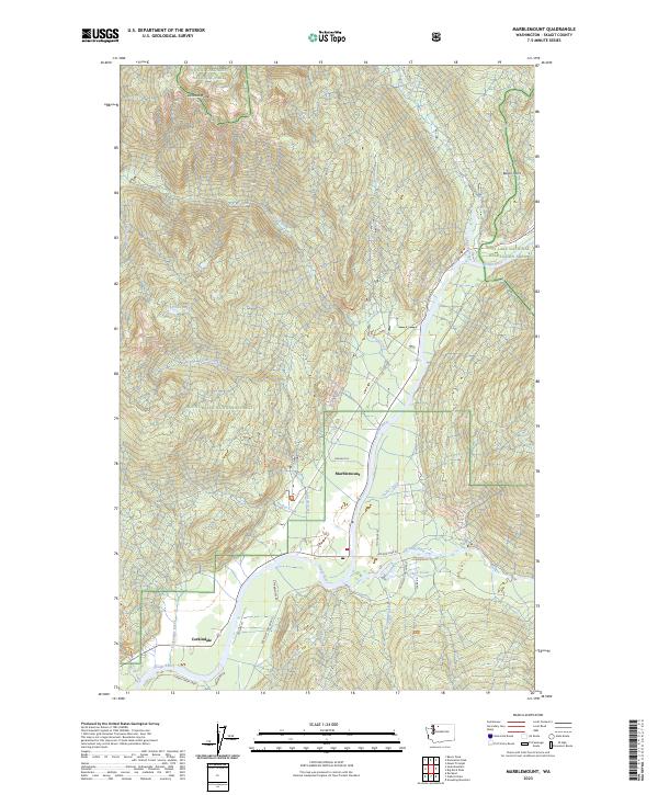 Marblemount topographic map thumbnail