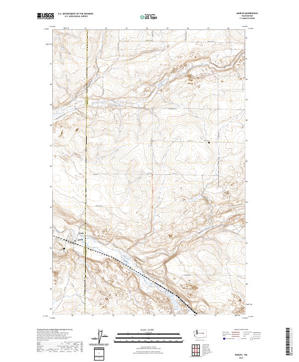 Marlin topographic map thumbnail
