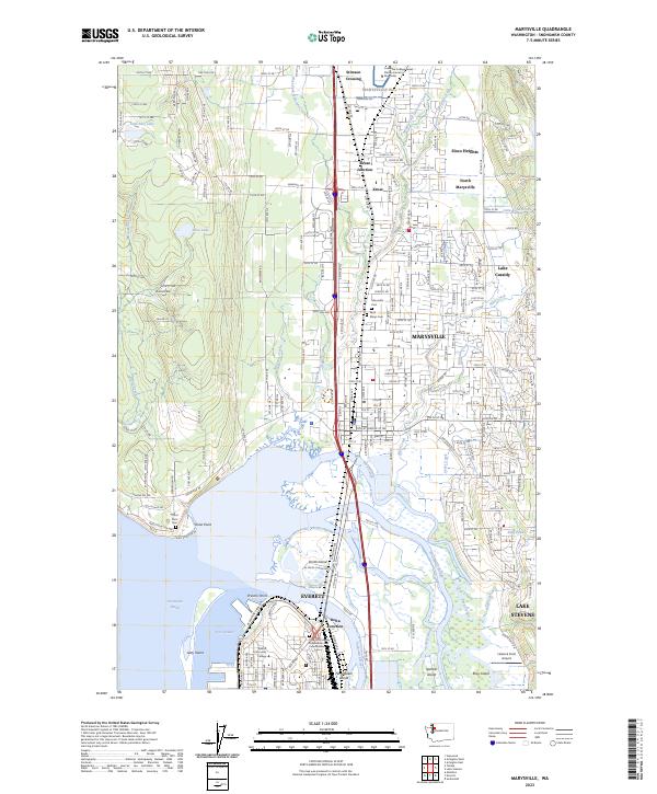Marysville topographic map thumbnail