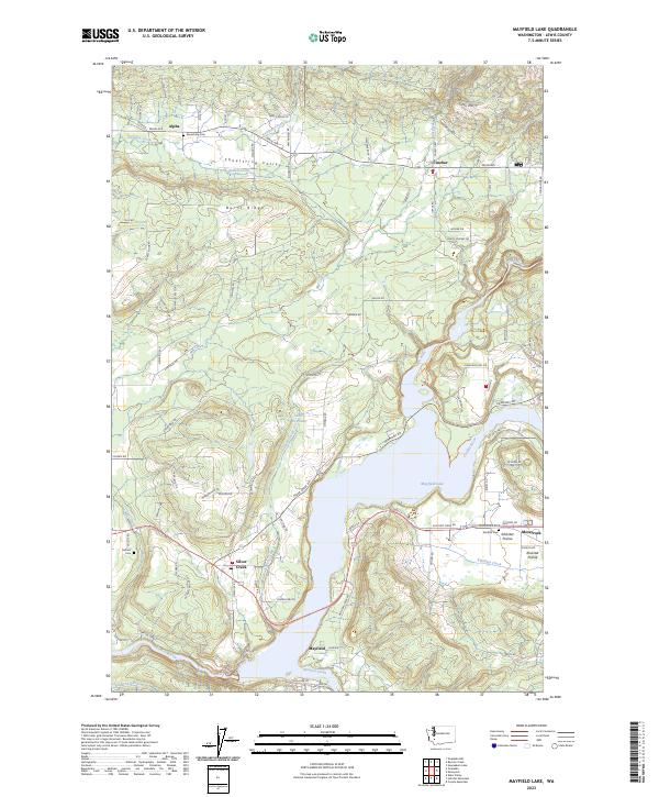 Mayfield Lake 2023 topographic map thumbnail