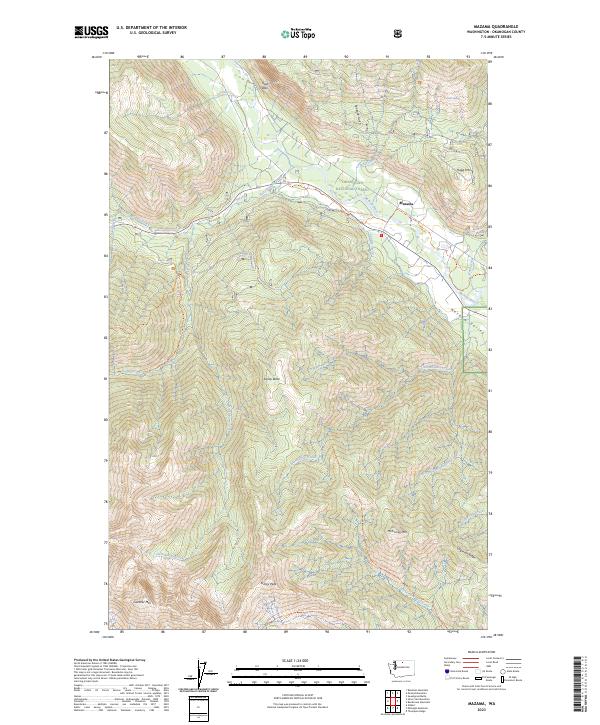 Mazama topographic map thumbnail