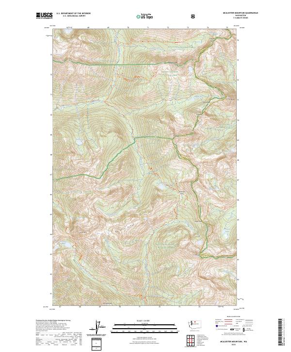 McAlester Mountain topographic map thumbnail