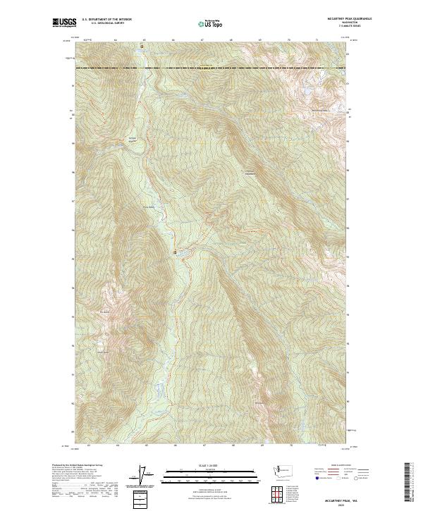 McCartney Peak 2023 topographic map thumbnail