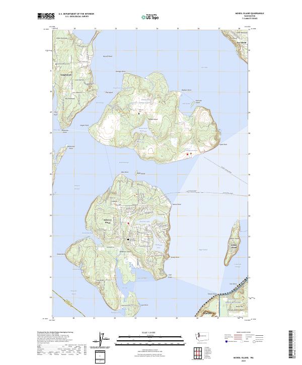 McNeil Island topographic map thumbnail