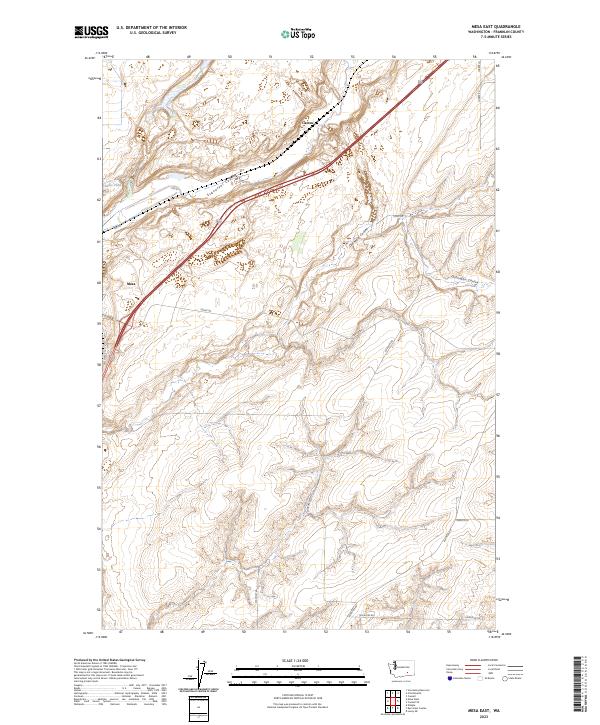 Mesa East topographic map thumbnail