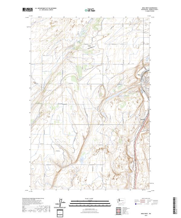 Mesa West topographic map thumbnail
